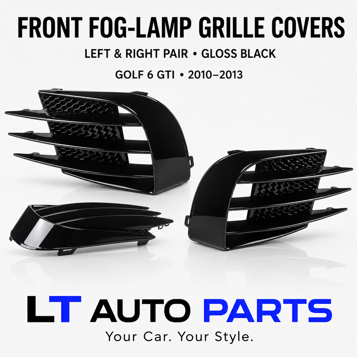 VW Golf 6 MK6 GTI/GTD Fog Light Grill Covers