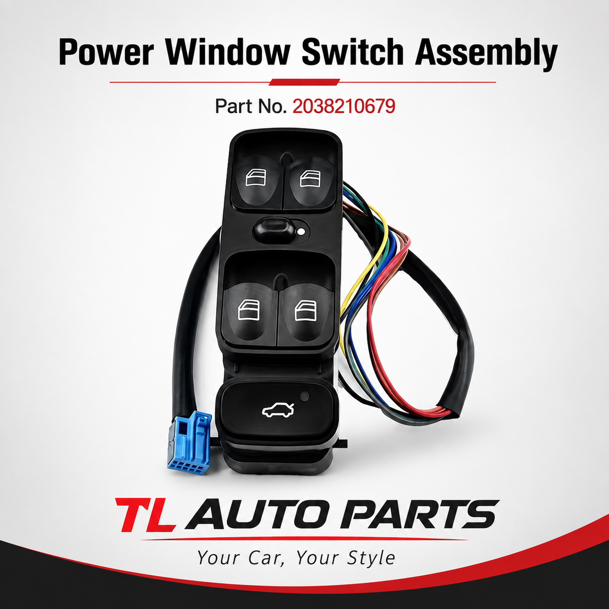 Mercedes-Benz C-Class W203/SL500 Front Power Window Control Switch
