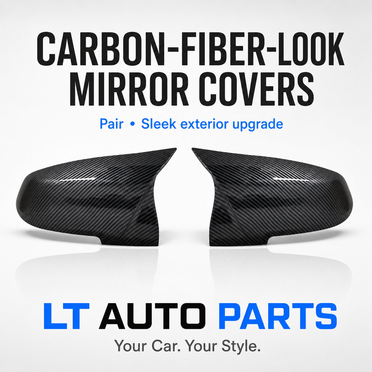 BMW 1/2/3/4/X Series M4-Style Gloss Black Side Mirror Covers – F20/F21/F23/F30/F32/F36/F87/X1 E84