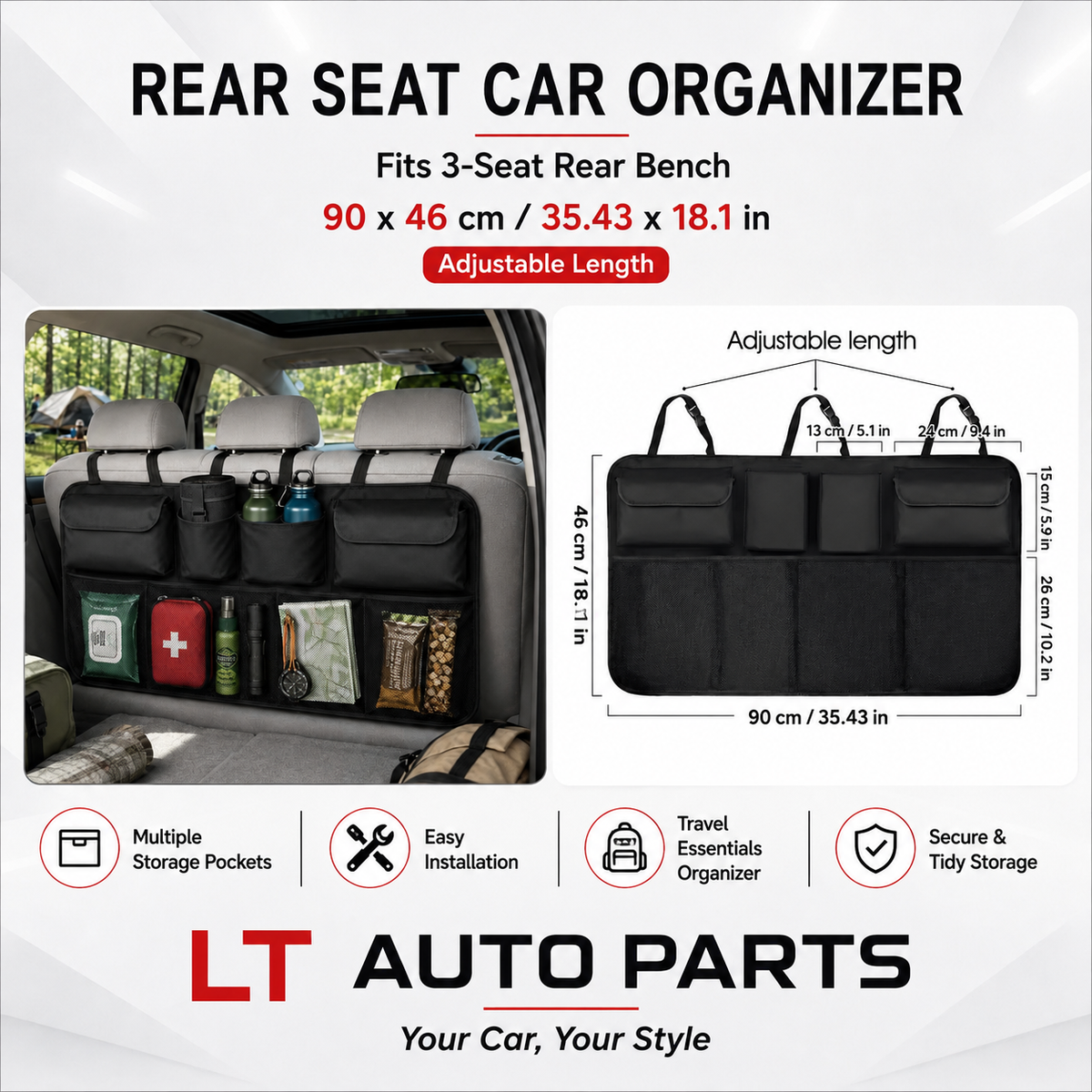 Backseat Hanging Storage Organizer