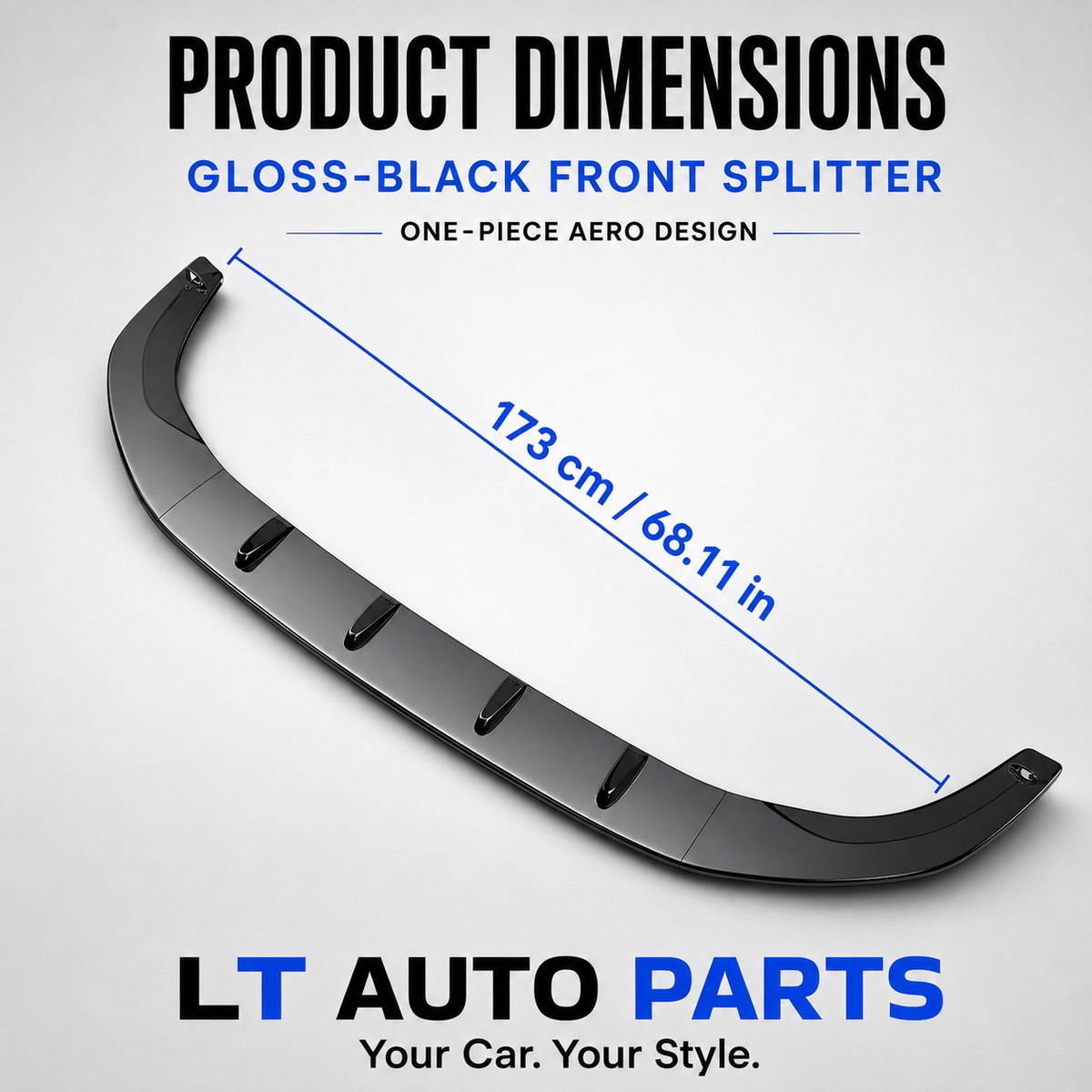 VW Golf 8 MK8 GTI, GTD, GTE & R-Line Front Bumper Lip