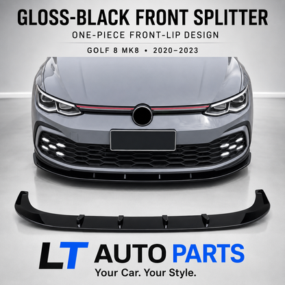 VW Golf 8 MK8 GTI, GTD, GTE & R-Line Front Bumper Lip