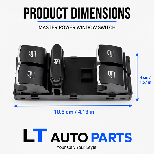 VW Golf MK5/MK6, Jetta, Passat B6, Tiguan, Caddy & EOS Electric Window Control Switch with Lock/Unlock