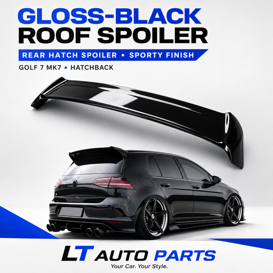 VW Golf MK7/MK7.5 GTI, GTD,R & R-Line OSIR-Style Gloss Black Rear Roof Spoiler