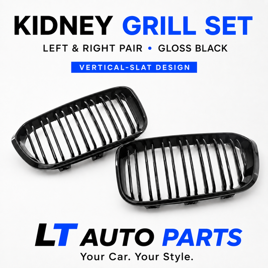 BMW 1 Series F20/F21 Gloss Black Front Kidney Grills