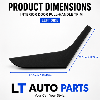VW Golf 6 MK6 Inner Front Door Handle Trim Covers – Left & Right, Black |