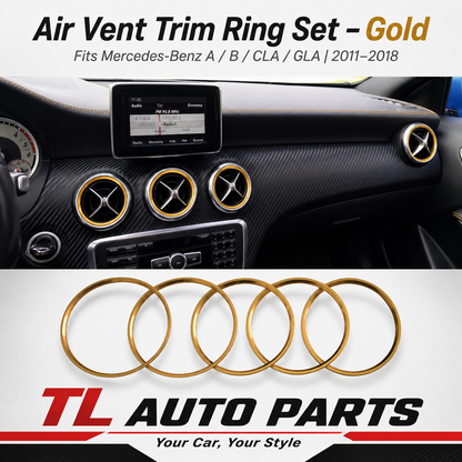 Mercedes-Benz Air Vent Ring Trim Set – 5-Piece