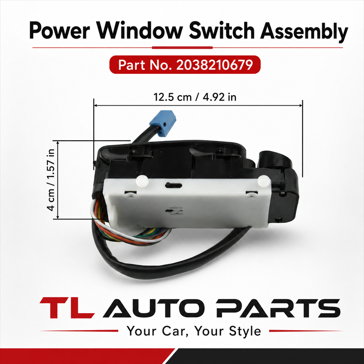 Mercedes-Benz C-Class W203/SL500 Front Power Window Control Switch