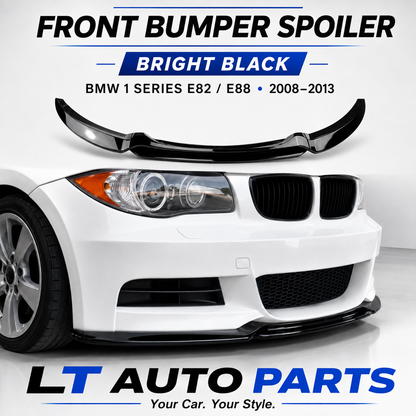 BMW 1 Series E82/E88 Gloss Black Front Bumper Lip