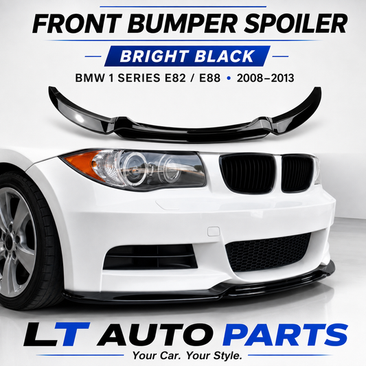 BMW 1 Series E82/E88 Gloss Black Front Bumper Lip