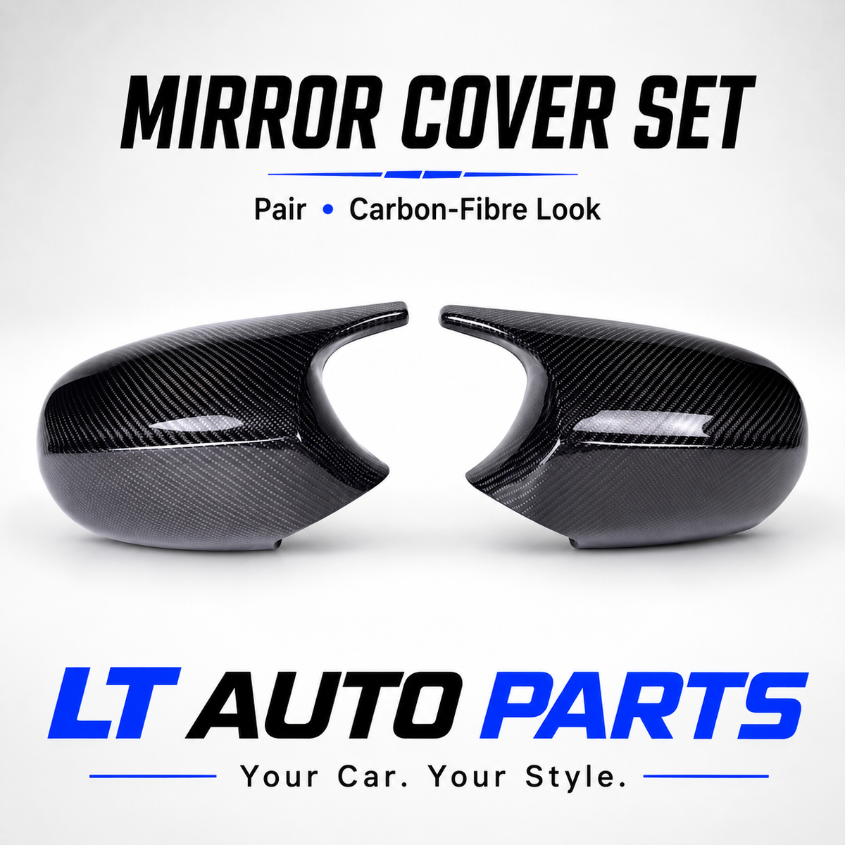 BMW 1/3 Series E81/E82/E87/E88/E90/E91/E92/E93 M3-Style Carbon Side Mirror Covers