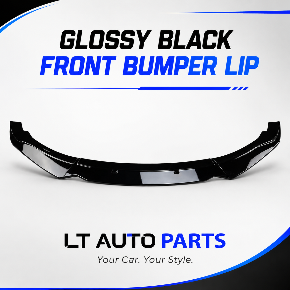 BMW 2 Series F22/F23 Gloss Black Front Bumper Lower Lip Spoiler  (3-Piece)