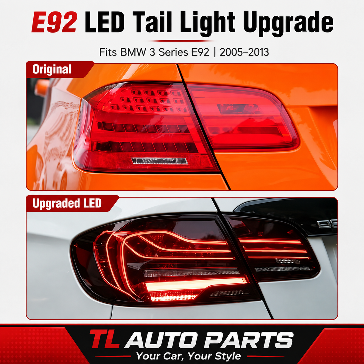 BMW 3 Series E92 Plug & Play LED Taillight Upgrade
