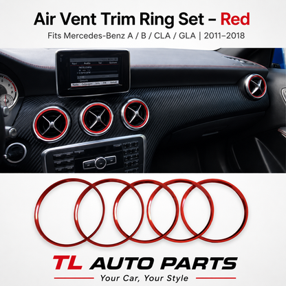 Mercedes-Benz Air Vent Ring Trim Set – 5-Piece