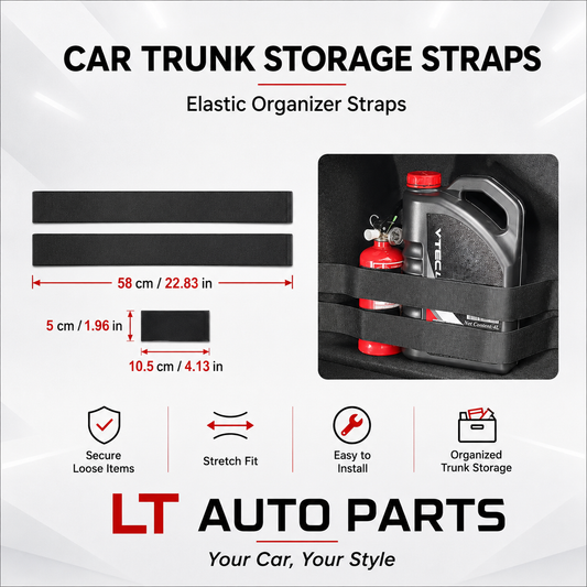 Car Trunk Organizer Fixing Straps – 4-Piece Set