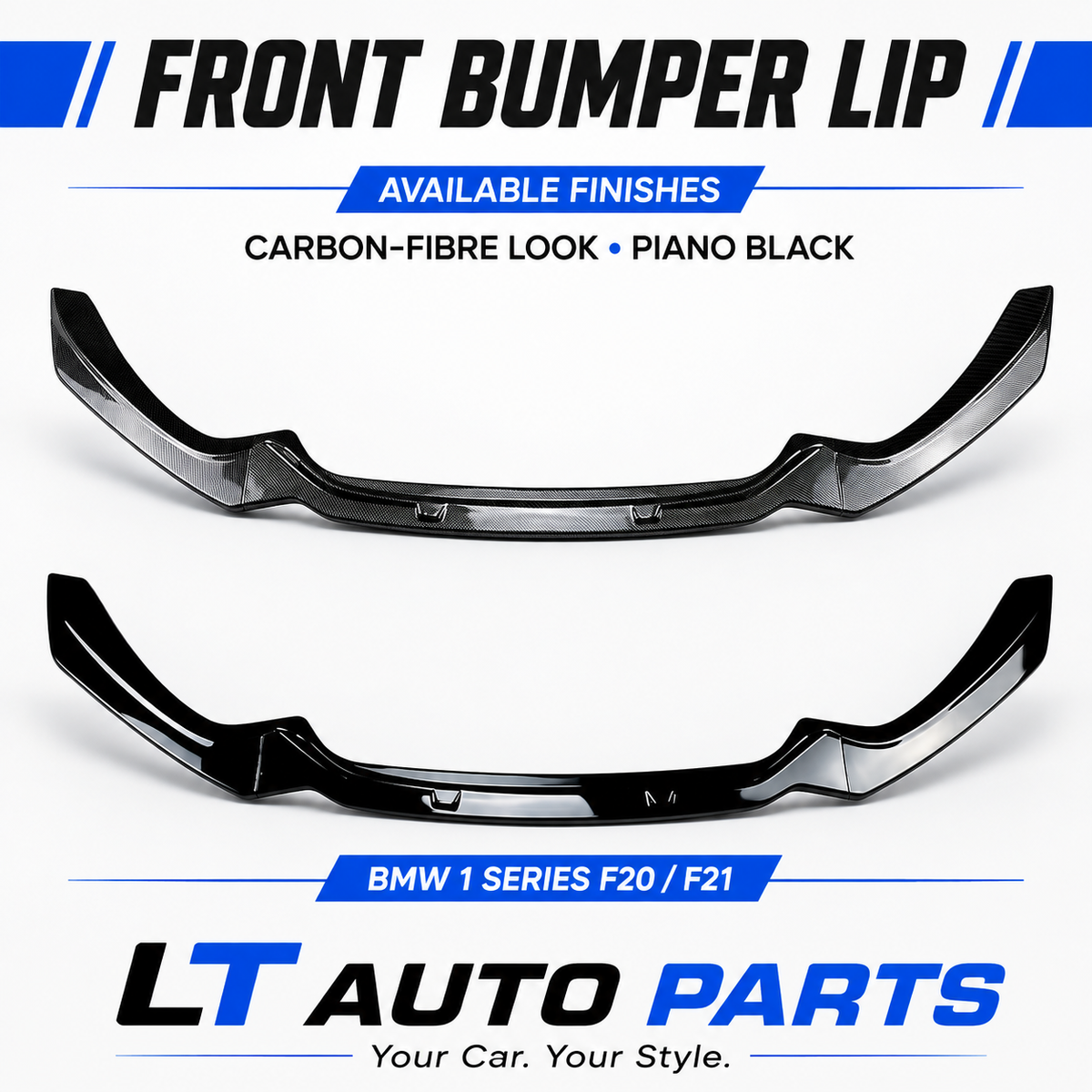 BMW 1 Series F20/F21 M-Sport Front Lip – Fits 118i & 120i 2015–2019
